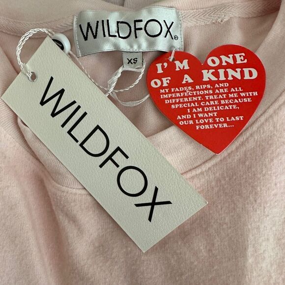 WILDFOX WOMEN’S LONELY HEARTS ROAD-TRIP IN AURORA WASH SIZE XS SWEATSHIRT NWT - Picture 6 of 7